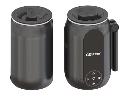 Görtenn Black Electric Appliance With Control Panel Buttons And Handle For Daily Use 3d model