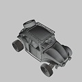 Four-wheel-drive off-road vehicle 3d model