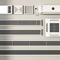 Different Types Of Air Conditioner Air Vents Including Wall Mounted And Linear Designs