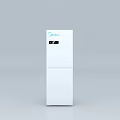 White Double Door Refrigerator Freezer with Open Doors and Interior Shelves for Home Kitchen Storage