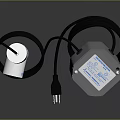 Electrical Equipment Set With White Sensor Gray Control Box And Power Cable Plug