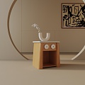 Modern Bedside Cabinet 3d model