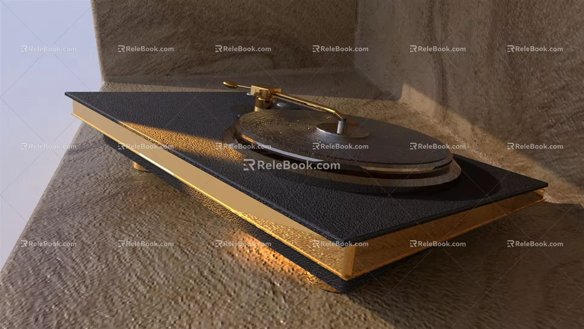 Modern record player 3d model