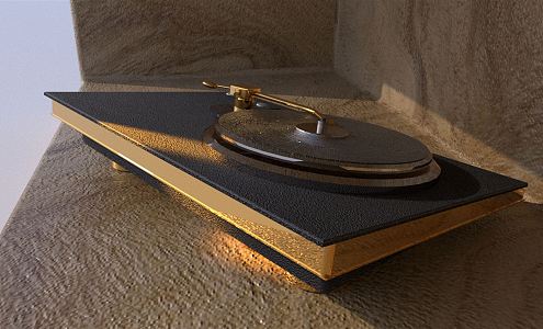 Modern record player 3d model