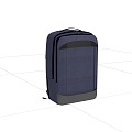 School Bag Backpack Rucksack 3d model