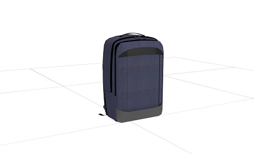 School Bag Backpack Rucksack 3d model