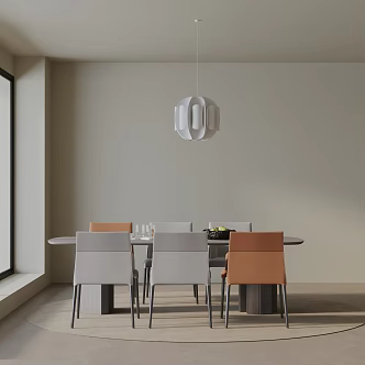 Modern table combination 3d model
