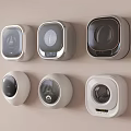 Modern Wall Mounted Washing Machines With Various Styles And Compact Designs 3d model