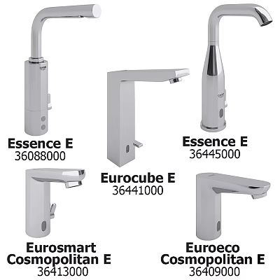 Modern faucet Grohe eurocube essenc 3d model