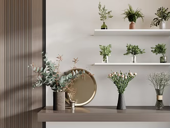 Modern Vase Flowers 3d model