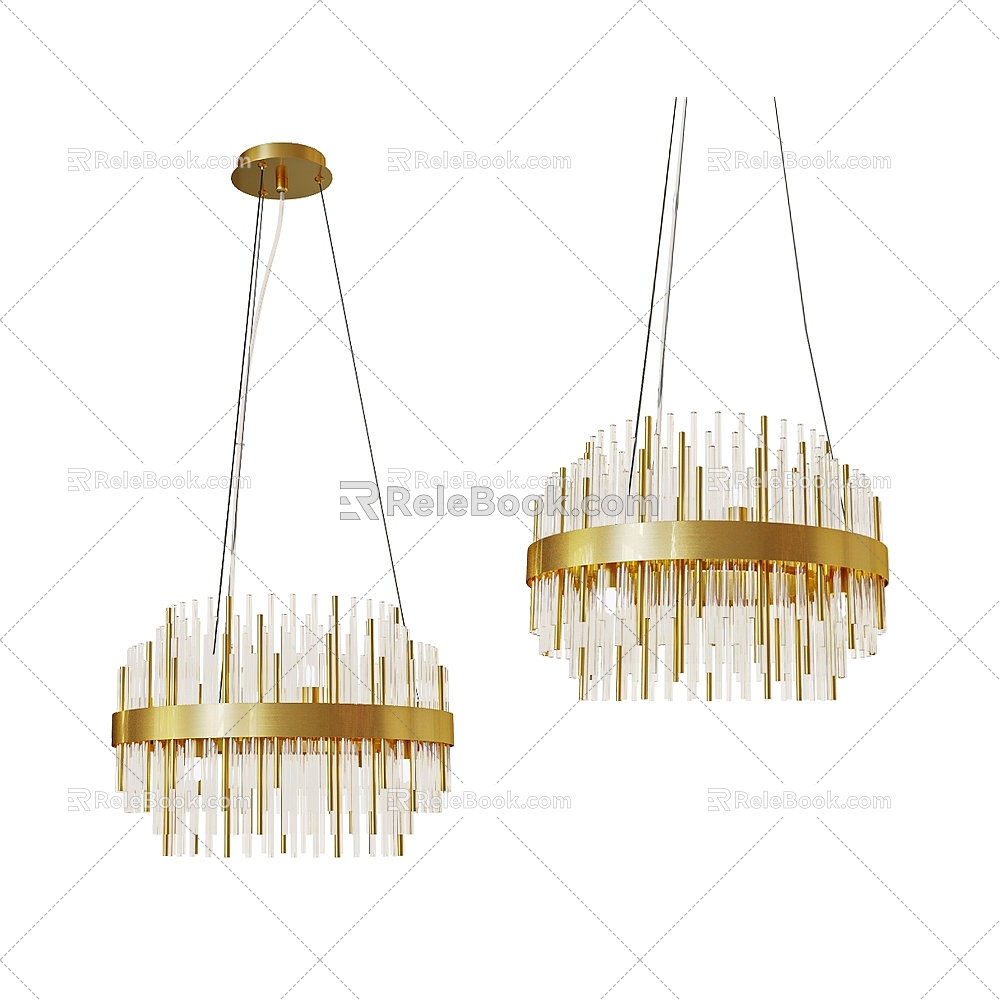 American chandelier 3d model