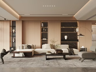 modern living room 3d model