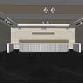 Modern Front Desk 3d model
