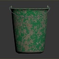 Plastic Bucket Plastic Bucket Bucket Pot Container 3d model