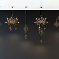 Various Unique shaped Pendant Lights with Intricate Geometric Designs for Modern Interior Decor