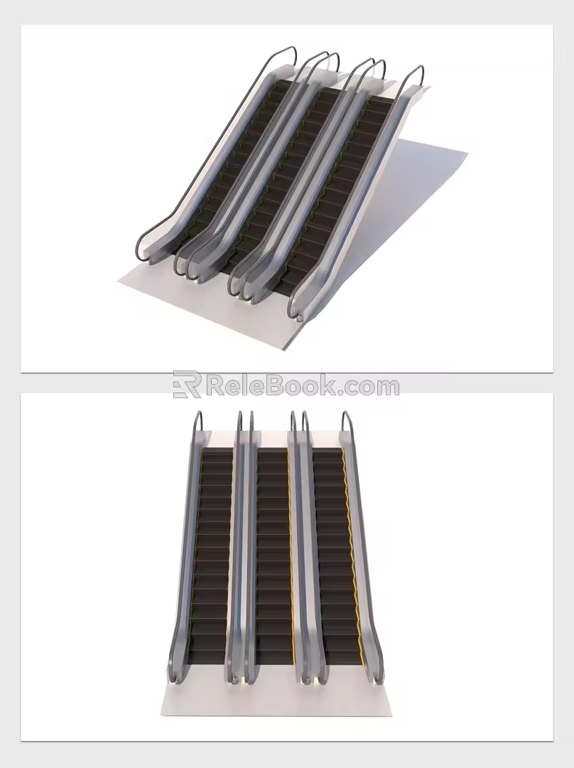 modern elevator escalator 3d model