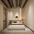 Modern Living Room Interior Design With TV Bookshelf Sofa Ambient Lighting And Coffee Table