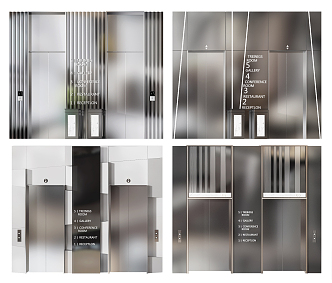 Modern Elevator Lift 3d model