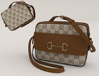 Satchel Handbag Decorative Bag 3d model