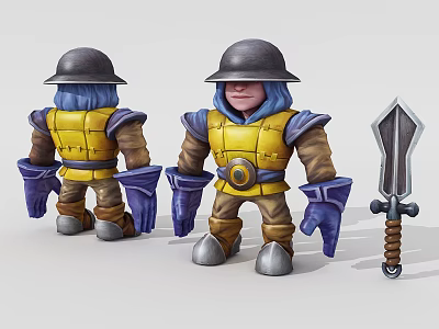 Modern Game Characters 3d model