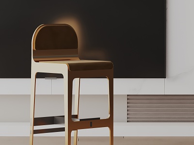 Modern Bar Chair 3d model