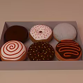 Delicious Assorted Desserts Including Chocolate Cake with Strawberries Sliced Cakes and Cookies