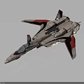 Sleek Silver Fighter Jet As Military Weapon With Red Black Accents And Aerodynamic Design