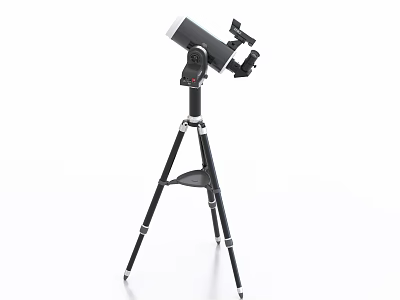 Professional Commercial Telescope Equipment with Stable Tripod Stand and Adjustable Mounting System for Astronomical Observation 3d model