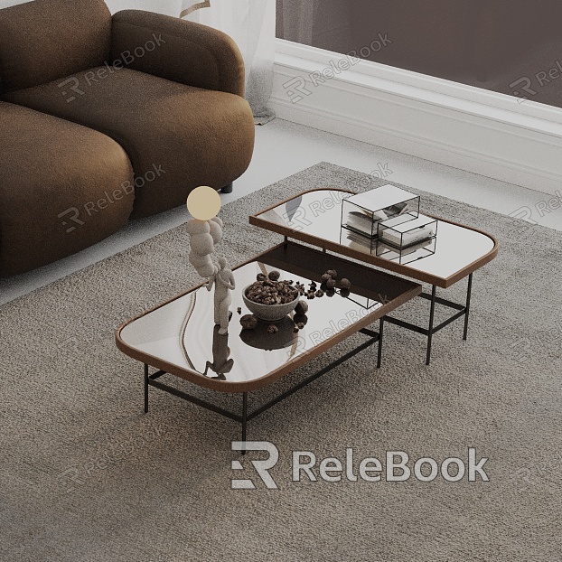 Modern coffee table model