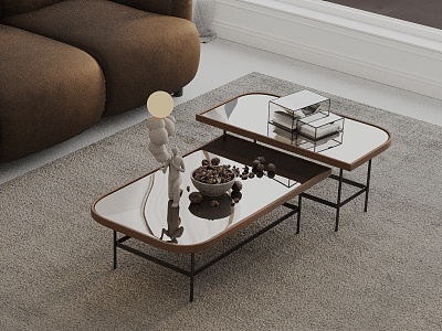 Modern coffee table model