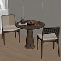 Modern Leisure Tables and Chairs Negotiation Tables and Chairs Dining Tables and Chairs 3d model