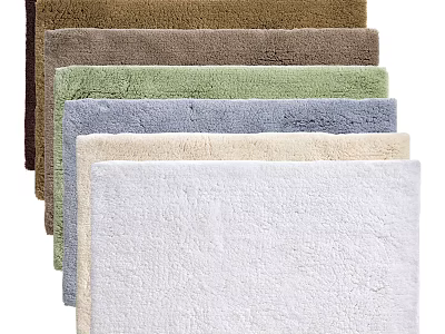 Plush Soft Square Rugs In Multiple Colors For Home Living Room Decor 3d model