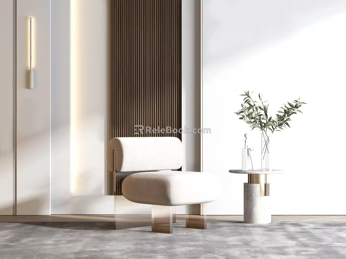 Modern Single Sofa Single Casual Sofa 3d model