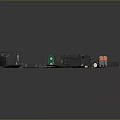 Monitor monitoring head security monitoring surveillance camera security camera remote monitoring 3d model