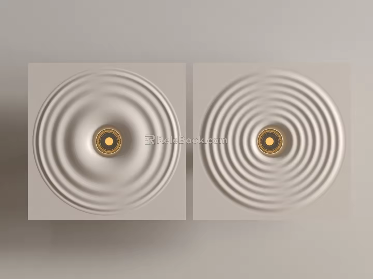 Modern gypsum lamp 3d model