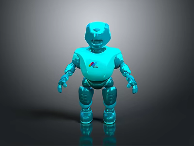 Industrial Robot Single Wheel Robot Double Wheel Robot Assistant Small Robot 3d model