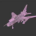 Silver Modern Fighter Jet With Aerodynamic Design Sharp Wings And Cockpit Details