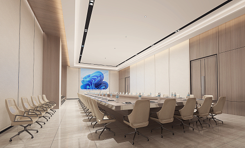 Modern Conference Room 3d model