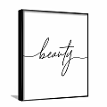 Handwritten Cest la vie Wall Art Black White Decorative Home Print