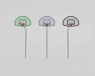 modern basketball stand 3d model