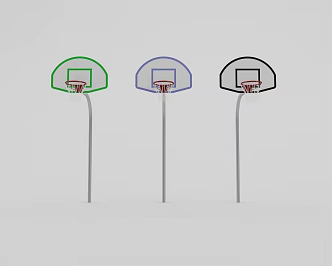 modern basketball stand 3d model