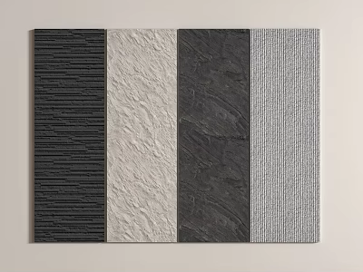 Stone background wall rubble wall rock wall pu stone FRP fused rock culture stone wall panel 3d model