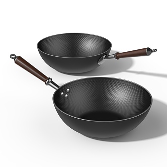 Iron Non-stick Pan 3d model