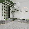 Modern Beauty Salon Interior With Styling Chairs Mirrors And Green Plants Lighting
