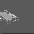 Industrial Automated Manufacturing Equipment With Large Workbench Metal Structure And Operator