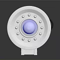 Purple Rod Component With Metal Connectors And Black Spring Design