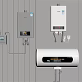Home Wall Mounted Gas And Electric Water Heaters With Digital Displays