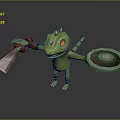 Frog Poison Frog Game Frog Reptile Cold Blooded Animal Reptile 3d model