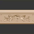 Golden Intricately Carved Decorative Box With Elegant Floral Patterns And Design
