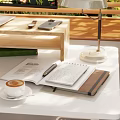 Modern Home Office Workspace With White Standing Desk Ergonomic Chair Monitor Laptop And Green Plants